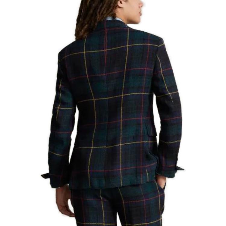 Polo Ralph Lauren SS23  Slim Fit Plaid Long Sleeve Jacket Blue. MNPOSPC27620366-999 圖 4