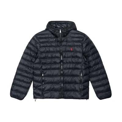 Polo Ralph Lauren SS23 Solid Black Zip-Up Hoodie Jacket. 710847E11-003