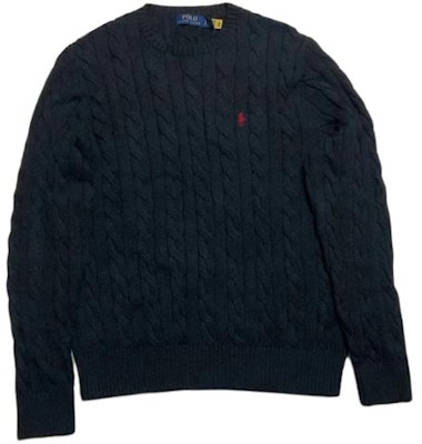 Polo Ralph Lauren SS23 Sweater Rajut Kabel Logo Lengan Panjang Solid. 710775885-038 5