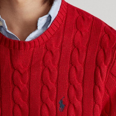 Polo Ralph Lauren SS23 Sweater Rajut Kabel Logo Lengan Panjang Solid. 710775885-038 Purchase Polo Ralph Lauren SS23 Sweater Rajut Kabel Logo Lengan Panjang Solid. 710775885-038