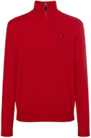 Polo Ralph Lauren SS23 Solid Logo Embroidered Half-Zip Sweater. 710777743-011 Polo Ralph Lauren SS23 Solid Logo Embroidered Half-Zip Sweater. 710777743-011