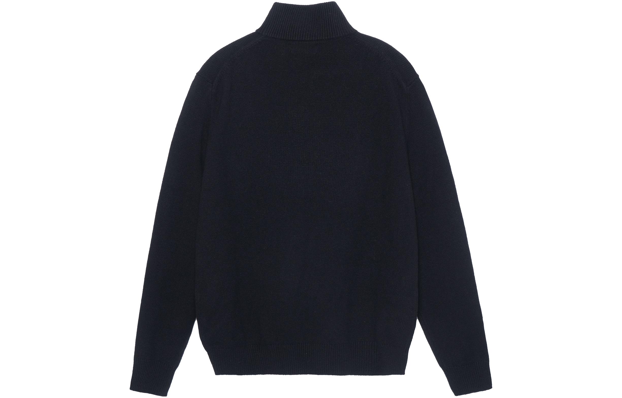 Polo Ralph Lauren SS23  Solid Logo Embroidered Half-Zip Sweater Black 710777743-001 圖 4