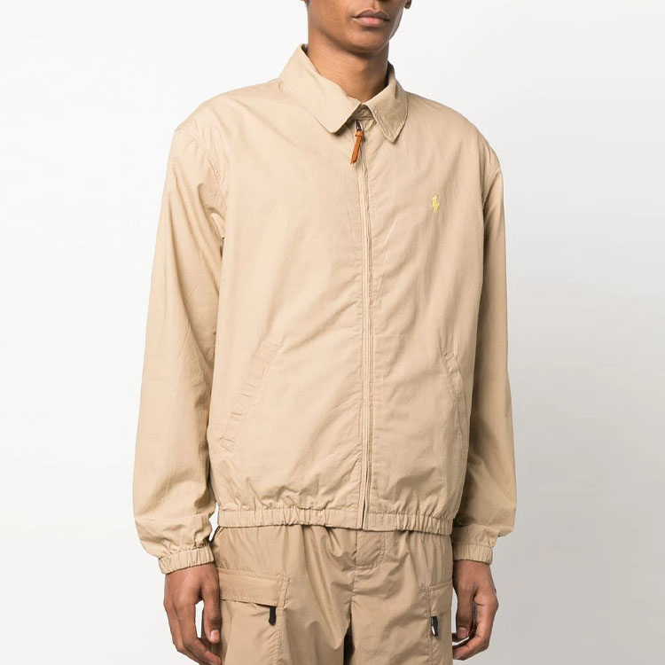 Polo Ralph Lauren SS23  Solid Logo Embroidered Khaki Polo Jacket 710704084-027 圖 6