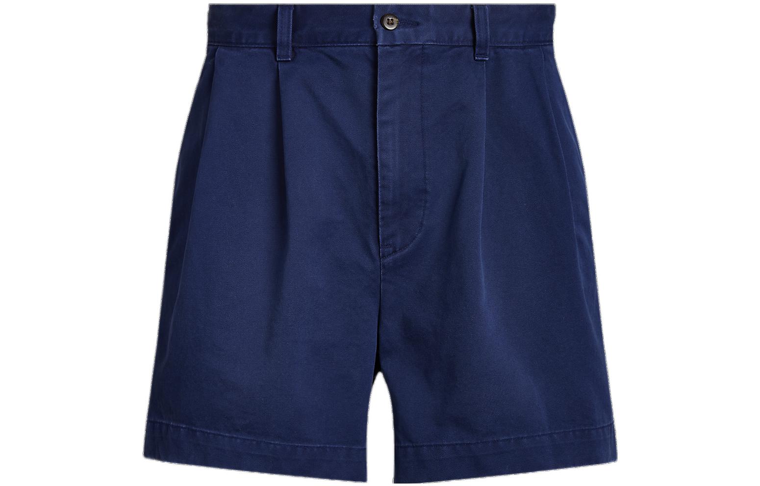 Polo Ralph Lauren SS23  Solid Loose Pleated Shorts Naval Blue MNPOSHO14H20012-410