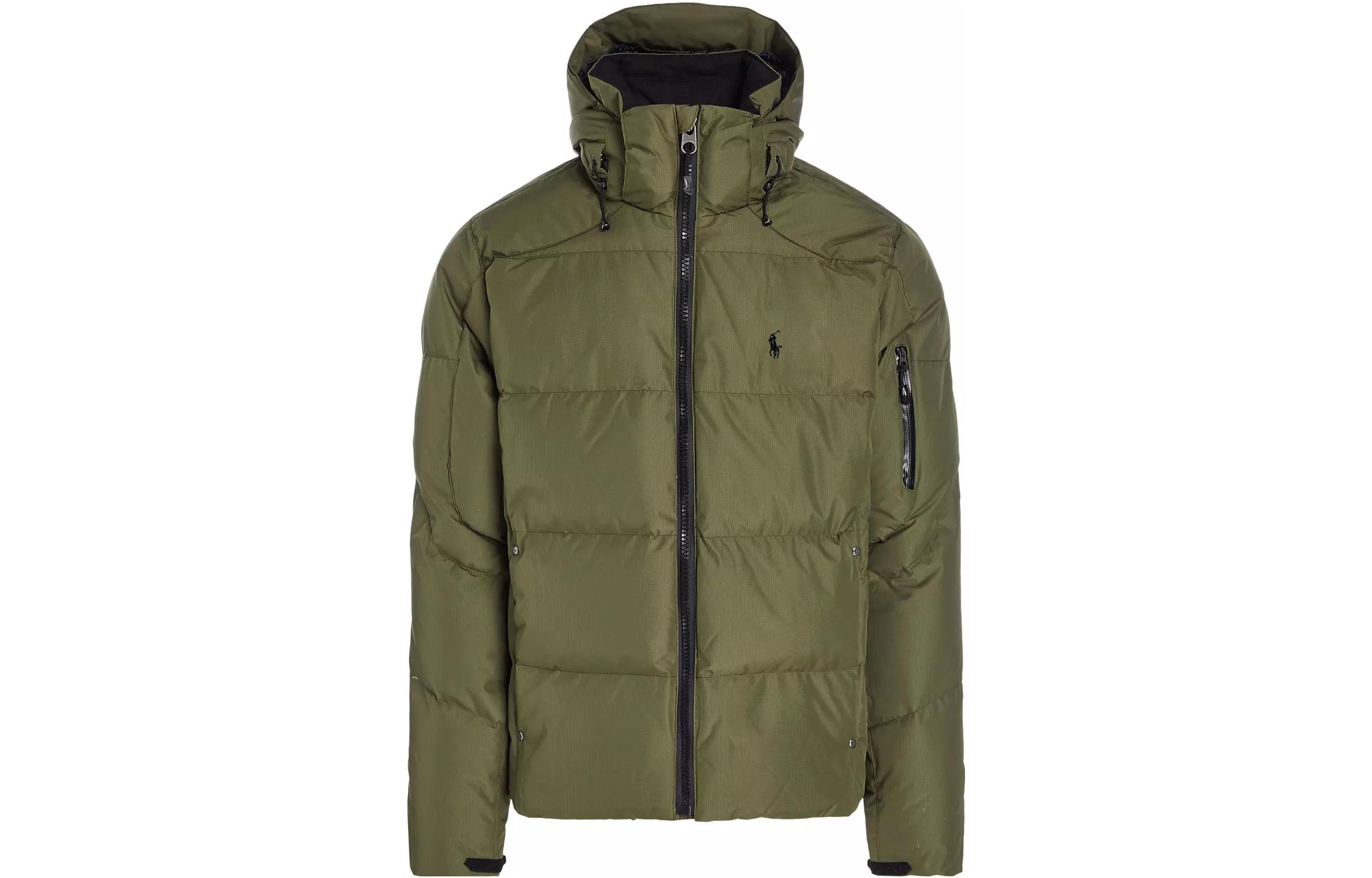 Buy Polo Ralph Lauren SS23 纯色橄榄绿色连帽夹克 710761907-007