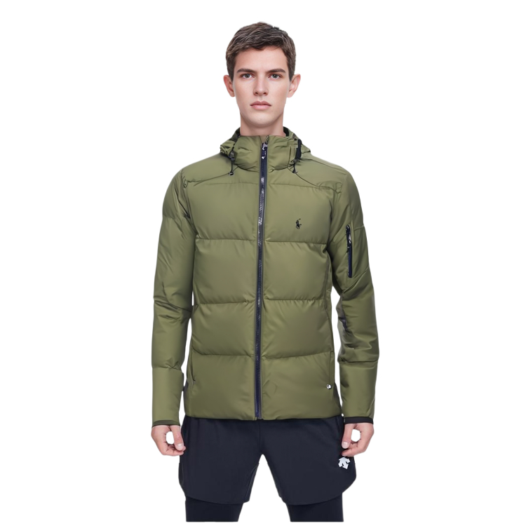 Lookbook Polo Ralph Lauren SS23 纯色橄榄绿色连帽夹克 710761907-007