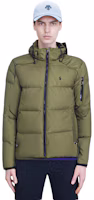 Shop Polo Ralph Lauren SS23 素色橄欖綠連帽外套 710761907-007