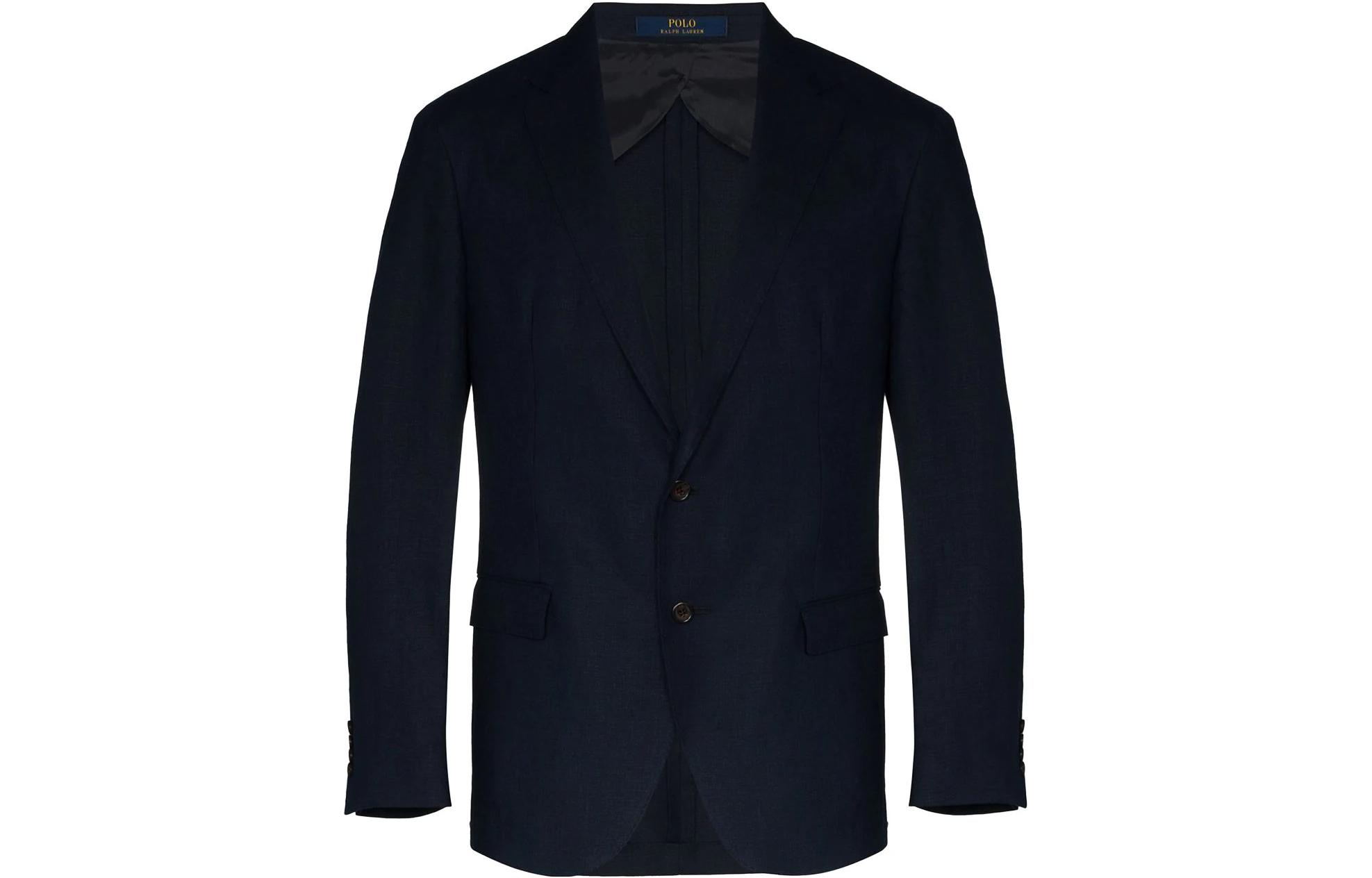 Polo Ralph Lauren SS23  Solid Trapezoid Lapel Long Sleeve Blazer Jacket Blue 715793481-001 圖 2