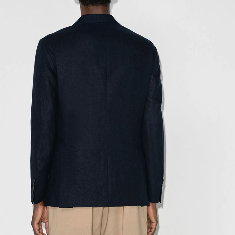 Polo Ralph Lauren SS23  Solid Trapezoid Lapel Long Sleeve Blazer Jacket Blue 715793481-001 圖 4