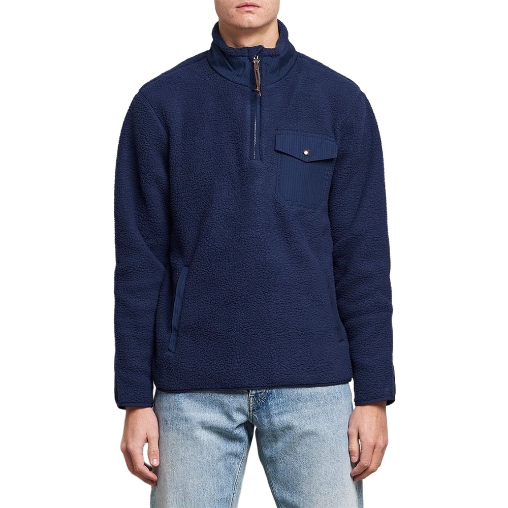 Polo Ralph Lauren SS23  Solid Zip-Up Mock Neck Sweatshirt Blue. 710858520-005 圖 3
