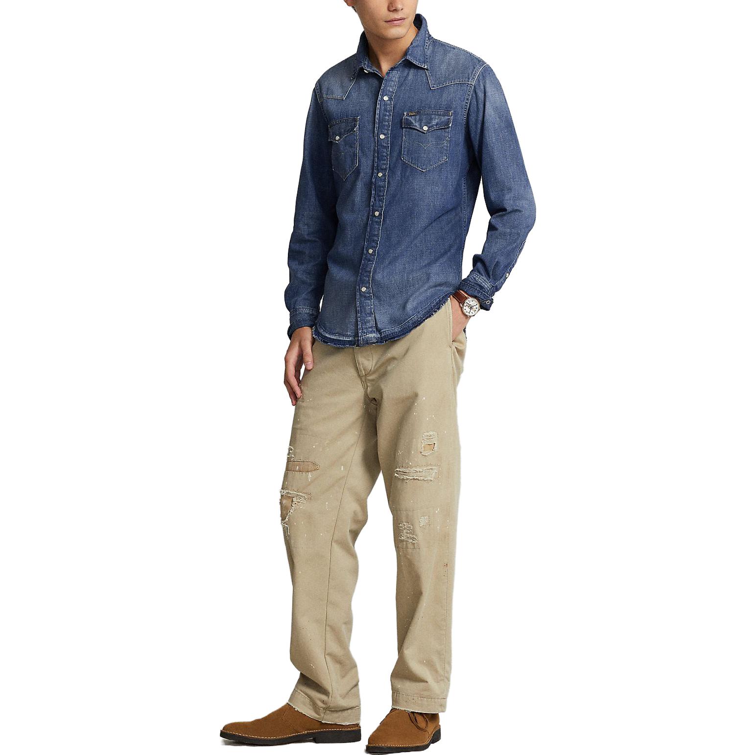 Polo Ralph Lauren SS23  Washed Denim Jacket Blue 710890021-001 圖 5