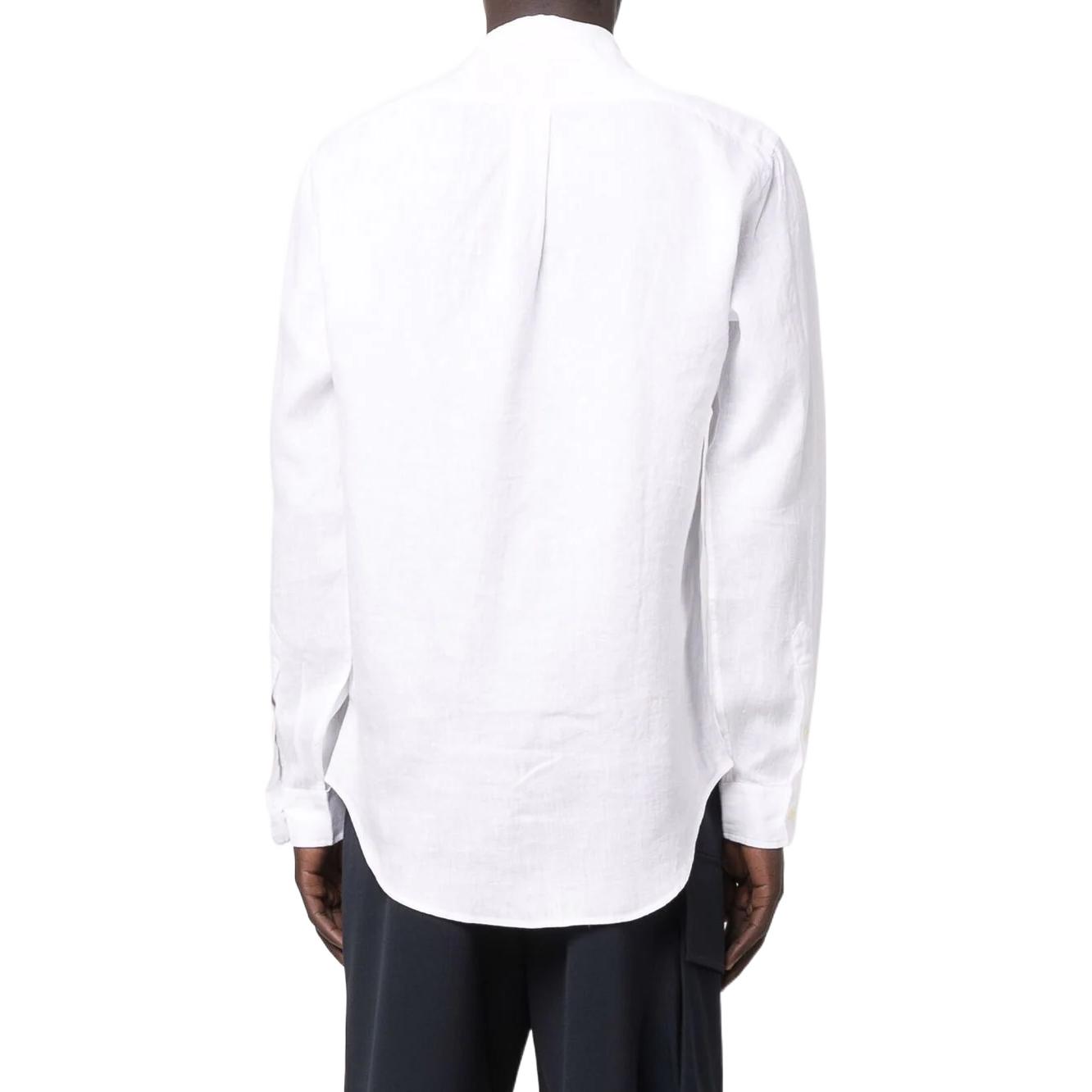 Polo Ralph Lauren SS23  White Linen Shirt with Logo Embroidery 710794141-005 圖 5