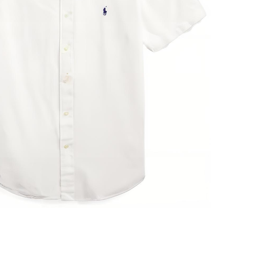 Sizing Polo Ralph Lauren SS23  White Shirt with Solid Color and Logo Embroidery. MNPOWOV1N820642-100