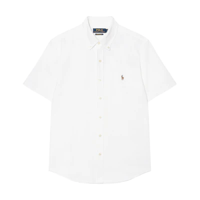 Polo Ralph Lauren SS23 White Solid Casual Button-Down Shirt 710608620-002