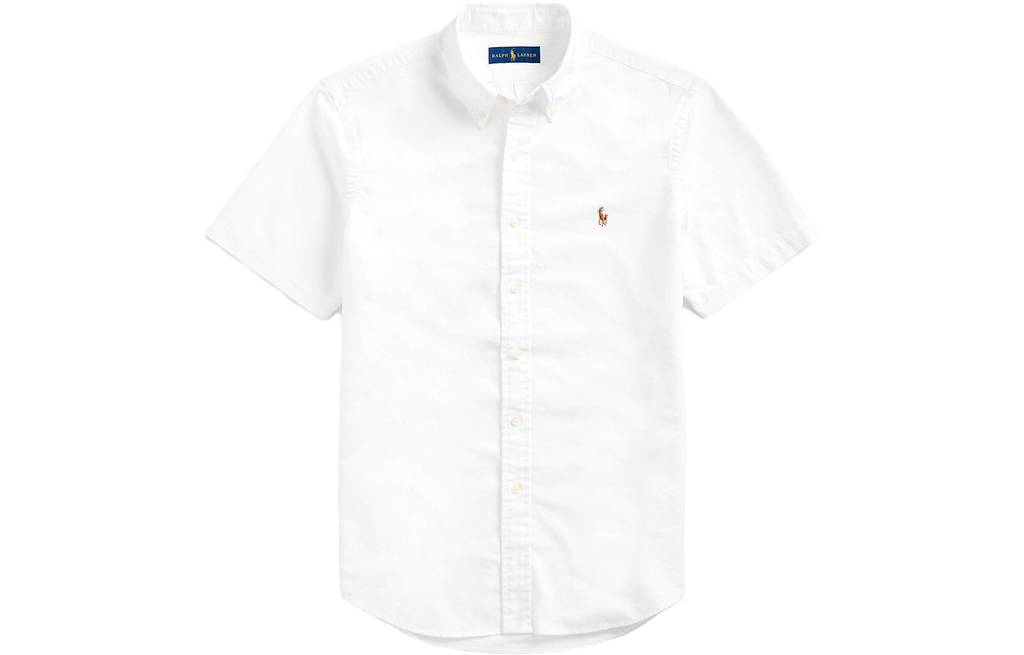 Order Polo Ralph Lauren SS23  White Solid Casual Button-Down Shirt 710608620-002