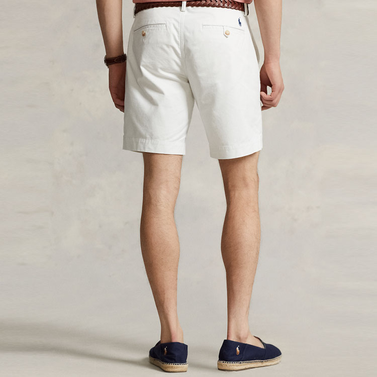 Purchase Polo Ralph Lauren SS23 白色直筒休閒口袋短褲 MNPOSHO14G20331-100