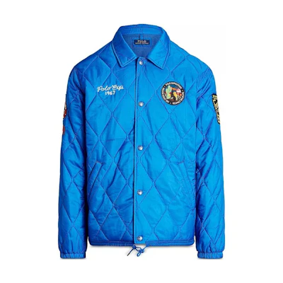 Polo Ralph Lauren SS23 Back Logo Collared Jacket Blue - Men’s 710888123-001-yc