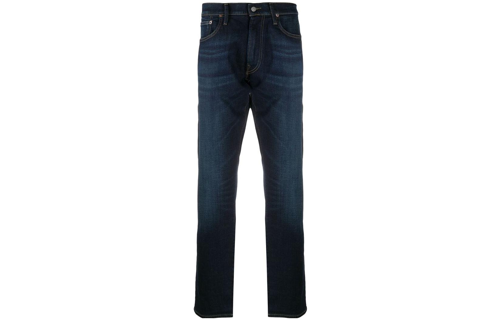 Polo Ralph Lauren SS23 Back Logo Straight Denim Jeans  Blue. 710726961-001