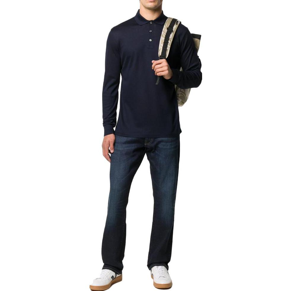 Lookbook Polo Ralph Lauren SS23 後背標誌直筒牛仔褲 藍色. 710726961-001