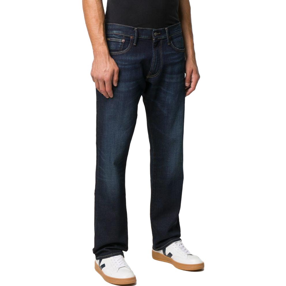 Purchase Polo Ralph Lauren SS23 後背標誌直筒牛仔褲 藍色. 710726961-001