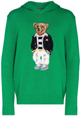 Polo Ralph Lauren SS23 熊仔连帽针织衫 男士绿色毛衣 710857832-001 Buy Polo Ralph Lauren SS23 熊仔连帽针织衫 男士绿色毛衣 710857832-001
