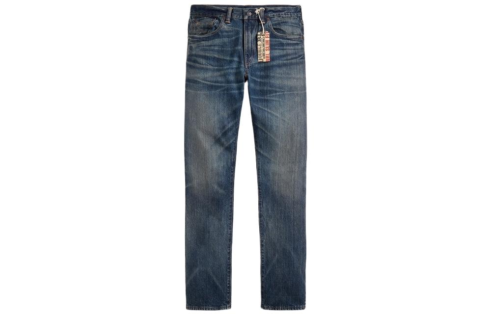 Order 폴로 랄프 로렌 SS23 벨그라드 슬림핏 코튼 청바지 남성 블루. MNRRDNM10920088-400