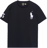 Polo Ralph Lauren SS23 Big Pony Logo Embroidered Crewneck T-Shirt Black Mens. 3530-10001-0113-001 Polo Ralph Lauren SS23 Big Pony Logo Embroidered Crewneck T-Shirt Black Mens. 3530-10001-0113-001