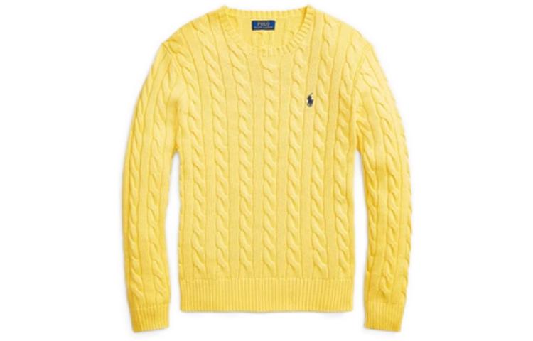 Order Polo Ralph Lauren SS23 标志刺绣款麻花针织圆领毛衣 710775885-004