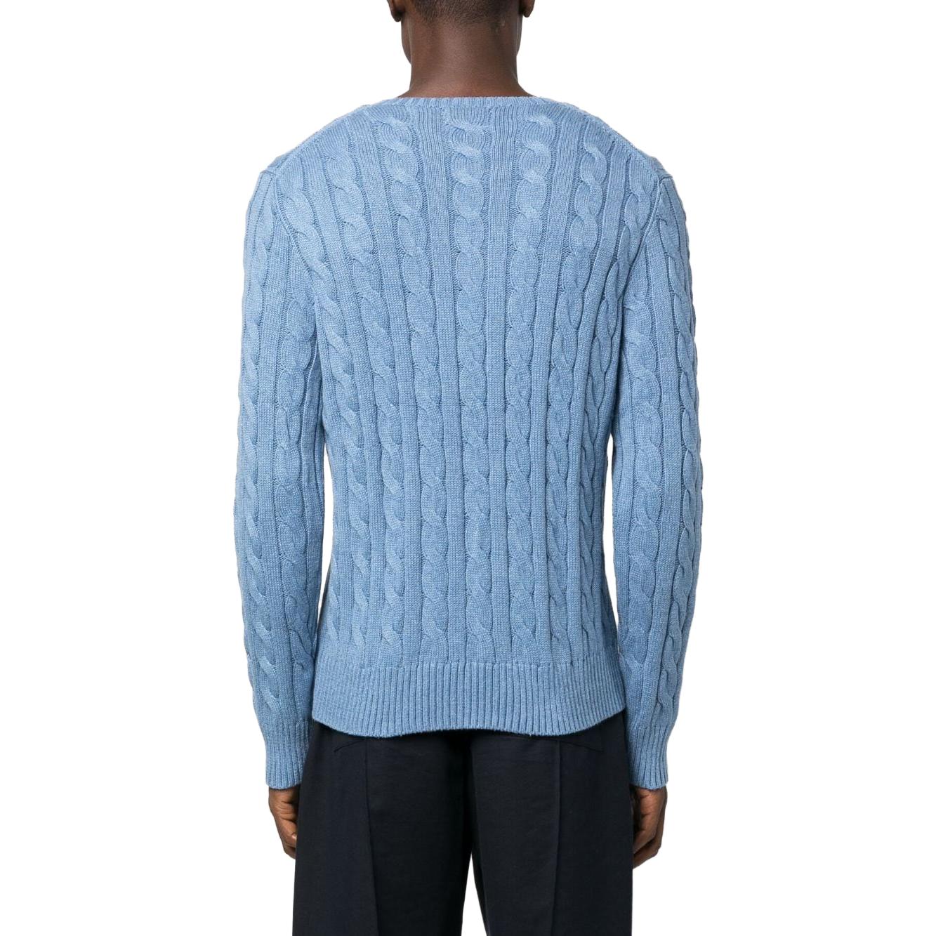 Purchase Polo Ralph Lauren SS23 标志刺绣款麻花针织圆领毛衣 710775885-004