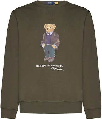 Polo Ralph Lauren SS23 Sweatshirt Lelaki Coklat Kartun Bear. 710853308-027 Order Polo Ralph Lauren SS23 Sweatshirt Lelaki Coklat Kartun Bear. 710853308-027