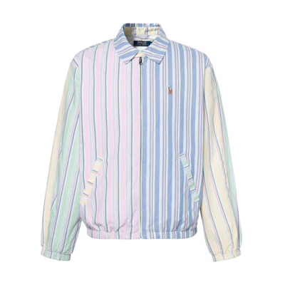 Polo Ralph Lauren SS23 Colorblock Striped Logo Embroidered Zip Jacket Men. MNPOOTW16021120-999
