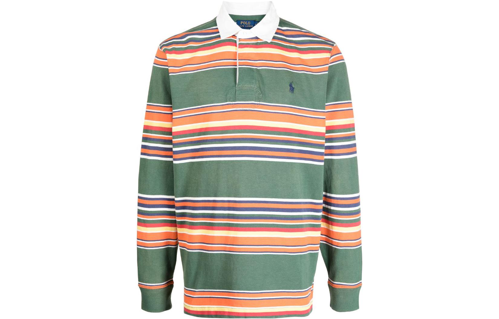 Order Polo Ralph Lauren SS23 男款多色拼接條紋長袖Polo衫 710909684-001