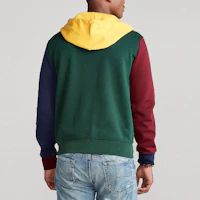 Shop Polo Ralph Lauren SS23 Colorblock Zip Sweatshirt Multi-Color Men 3533-10001-0109-095