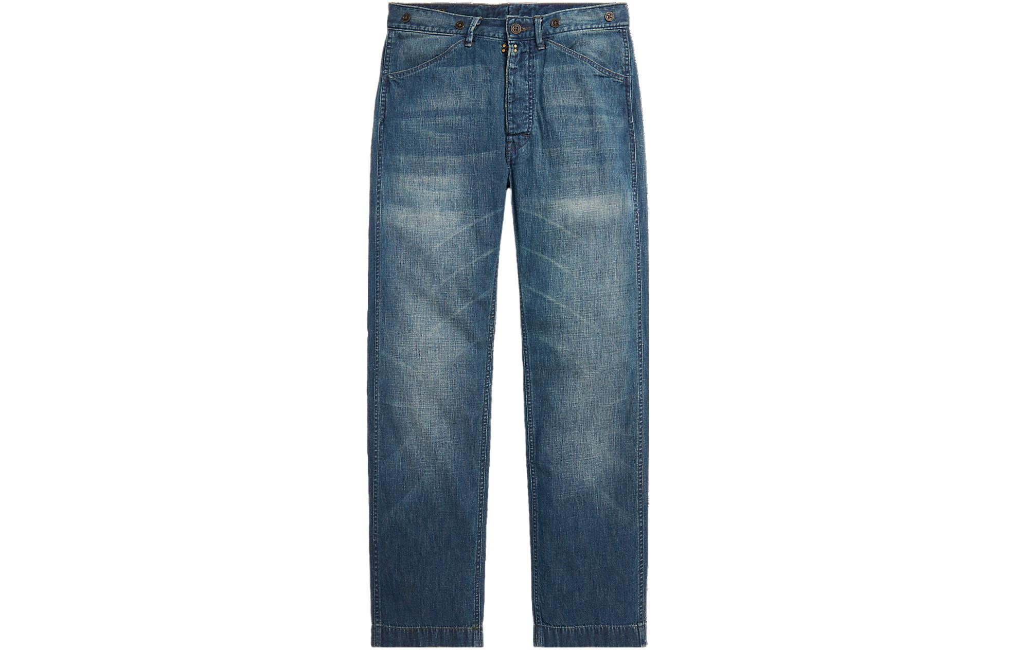 Polo Ralph Lauren SS23 Distressed Straight Fit Jeans Blue . MNRRPNT14G20091-400