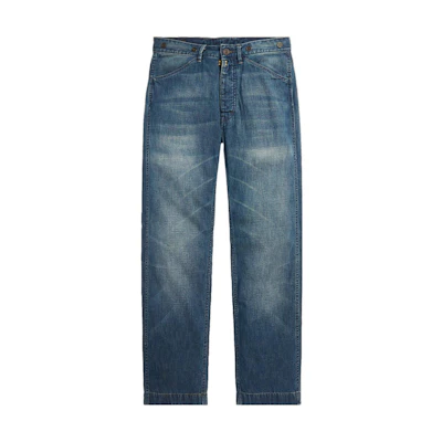 Polo Ralph Lauren SS23 Distressed Straight Fit Jeans Blue . MNRRPNT14G20091-400