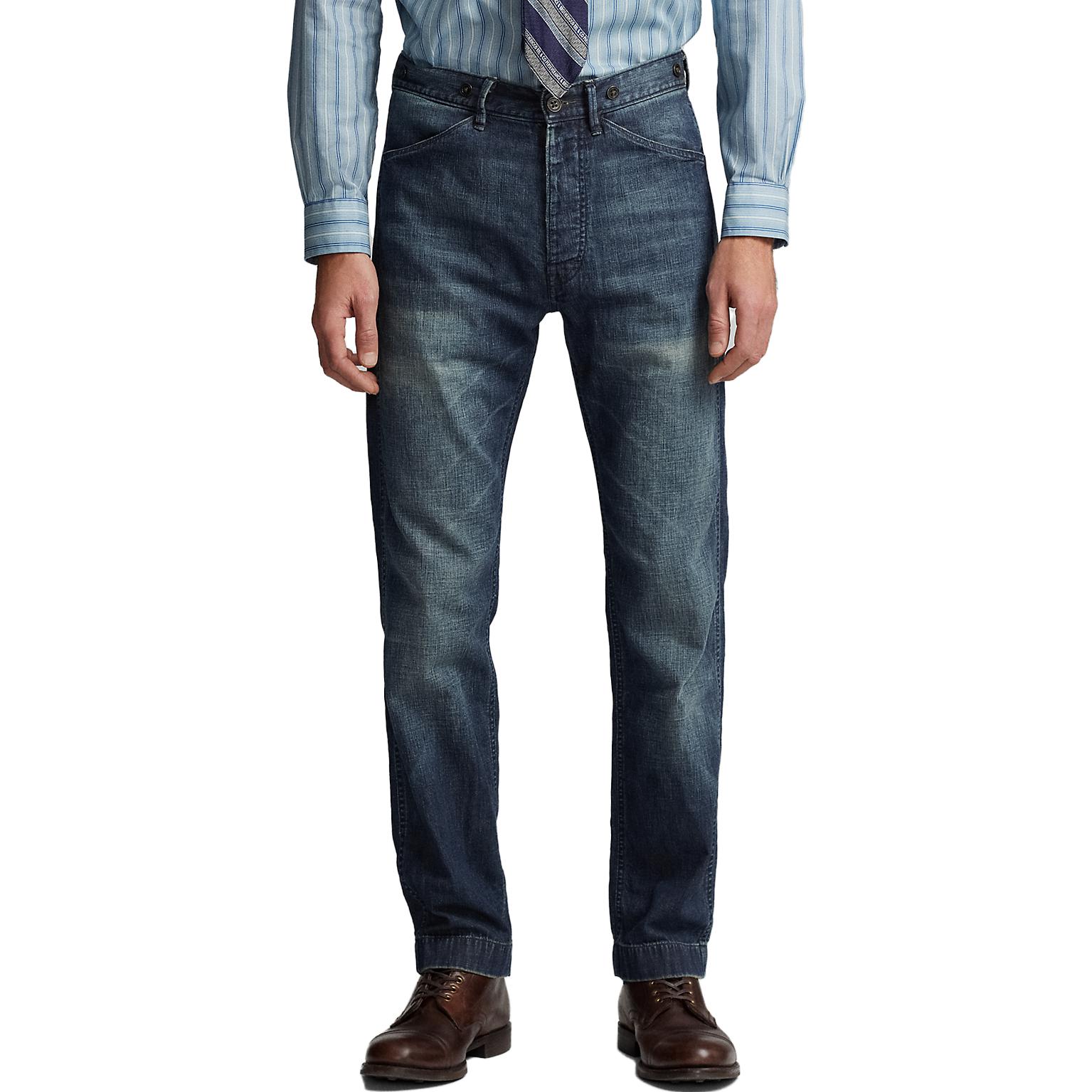 Purchase Polo Ralph Lauren SS23 Jeans Fit Lurus Distressed Biru. MNRRPNT14G20091-400