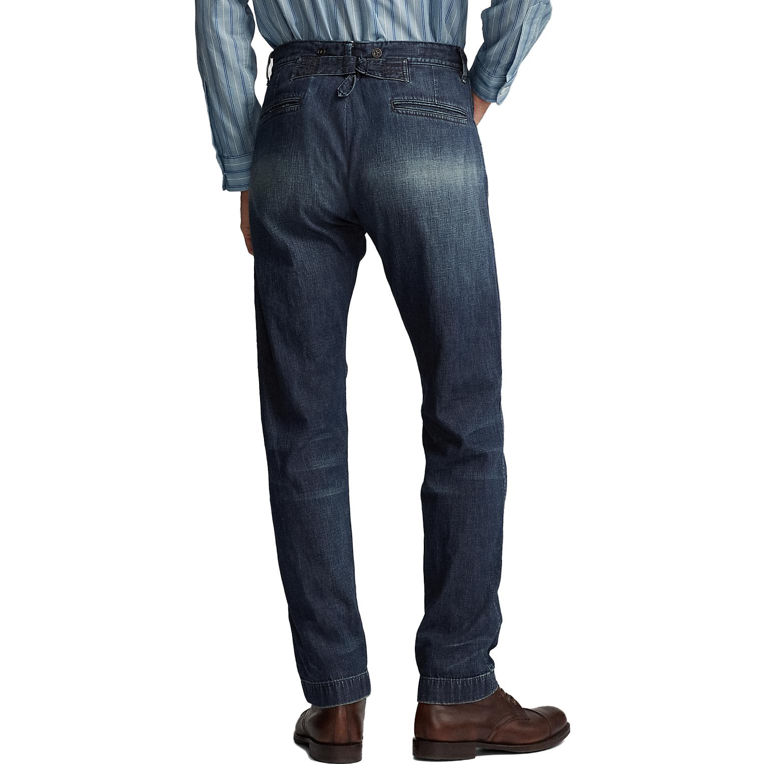 Details for Polo Ralph Lauren SS23 Jeans Fit Lurus Distressed Biru. MNRRPNT14G20091-400