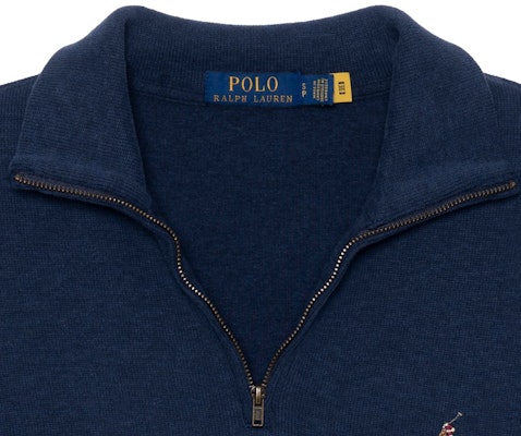 Polo Ralph Lauren SS23 刺繡Logo半拉鍊海軍藍男士衛衣 710857073-016 Purchase Polo Ralph Lauren SS23 刺繡Logo半拉鍊海軍藍男士衛衣 710857073-016