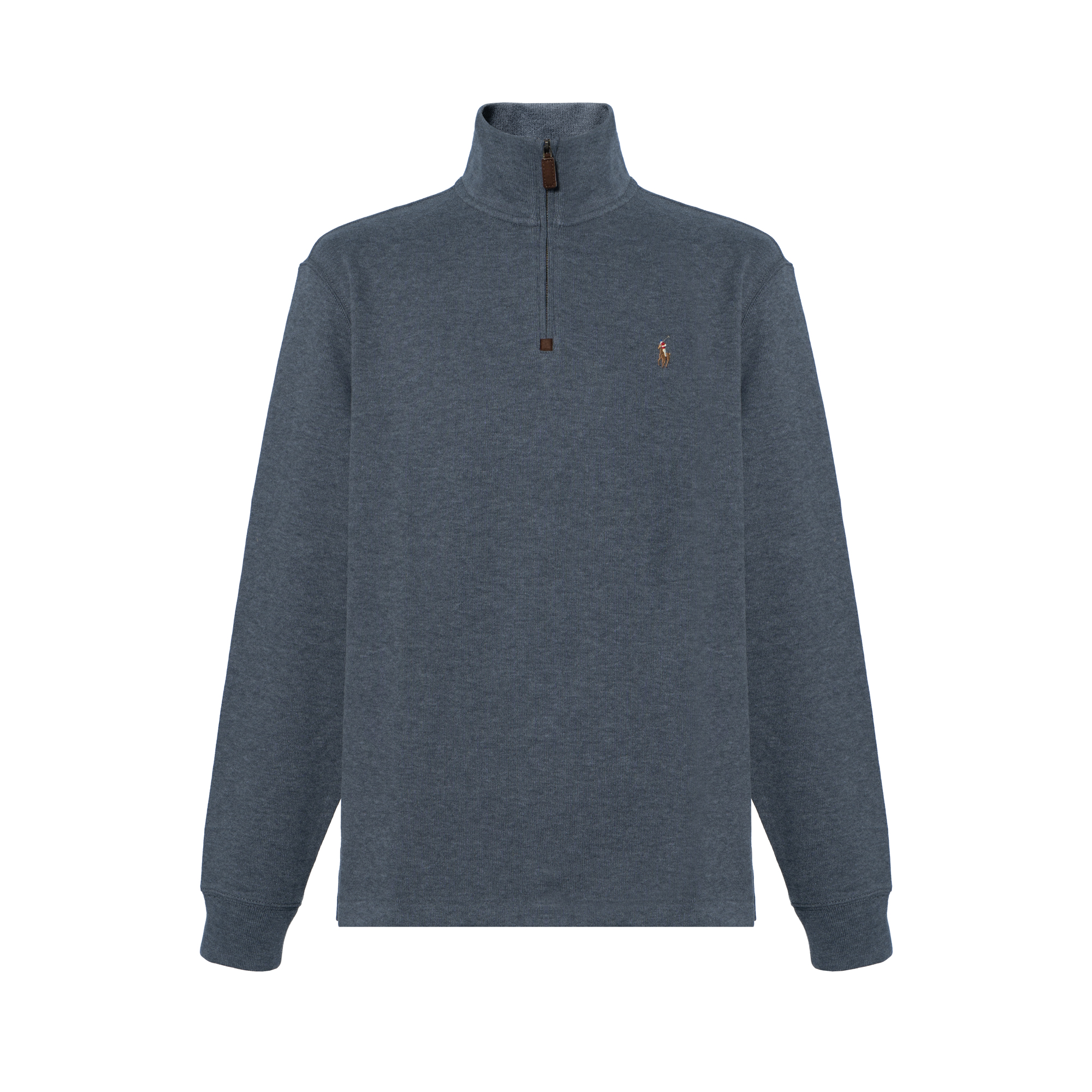 Polo Ralph Lauren SS23 Half-Zip Logo Embroidered Sweatshirt Dark Grey 710857073021-DARKGREY