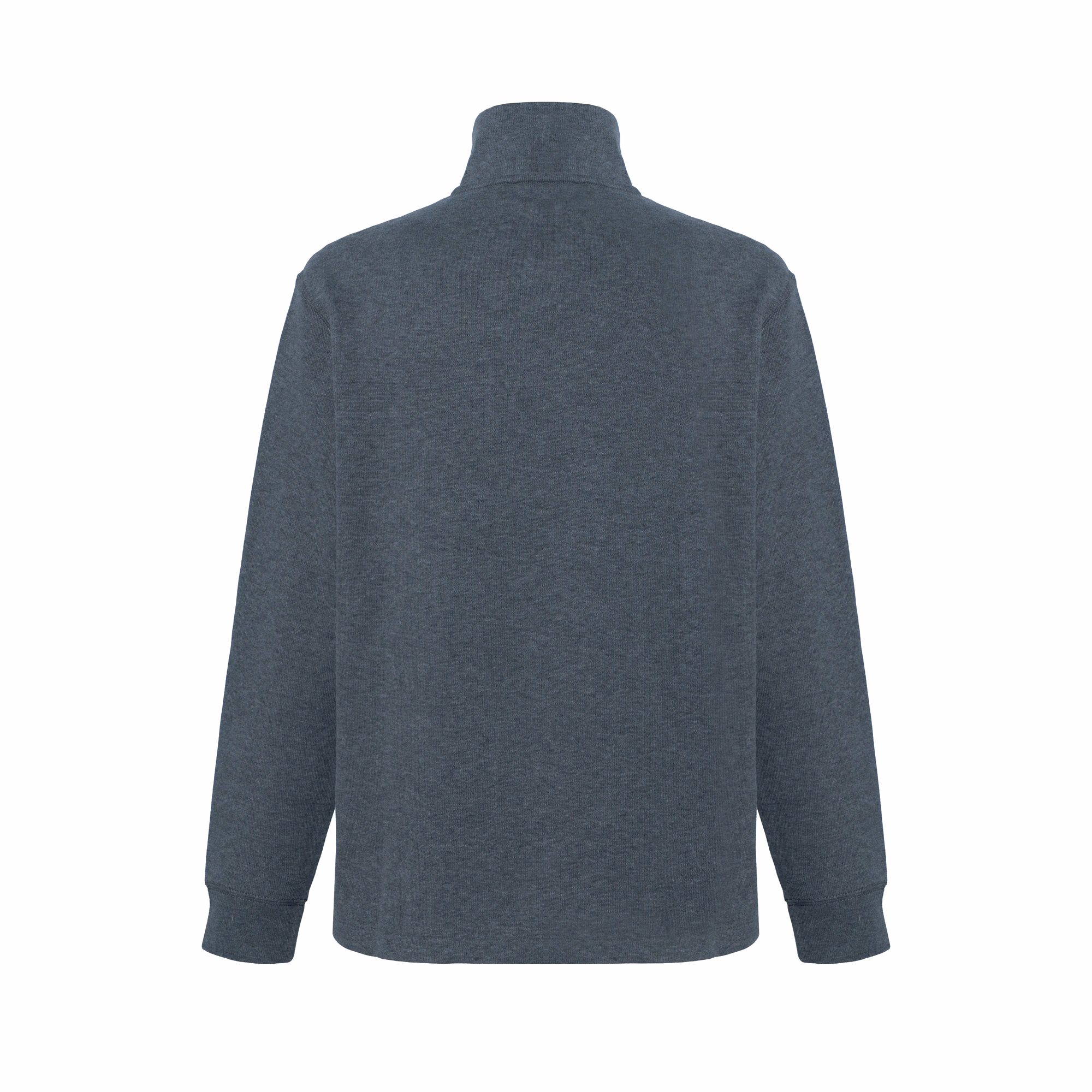 Lookbook Polo Ralph Lauren SS23 Baju Sejuk Half-Zip Logo Sulam Kelabu Gelap 710857073021-DARKGREY