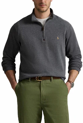 Polo Ralph Lauren SS23 Baju Sejuk Half-Zip Logo Sulam Kelabu Gelap 710857073021-DARKGREY Shop Polo Ralph Lauren SS23 Baju Sejuk Half-Zip Logo Sulam Kelabu Gelap 710857073021-DARKGREY