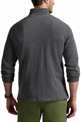 Polo Ralph Lauren SS23 Baju Sejuk Half-Zip Logo Sulam Kelabu Gelap 710857073021-DARKGREY Details for Polo Ralph Lauren SS23 Baju Sejuk Half-Zip Logo Sulam Kelabu Gelap 710857073021-DARKGREY