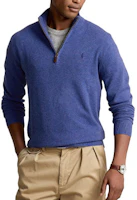 Order Polo Ralph Lauren SS23 Half-Zip Pullover Sweater Embroidered Logo Blue Men. 710777743-012
