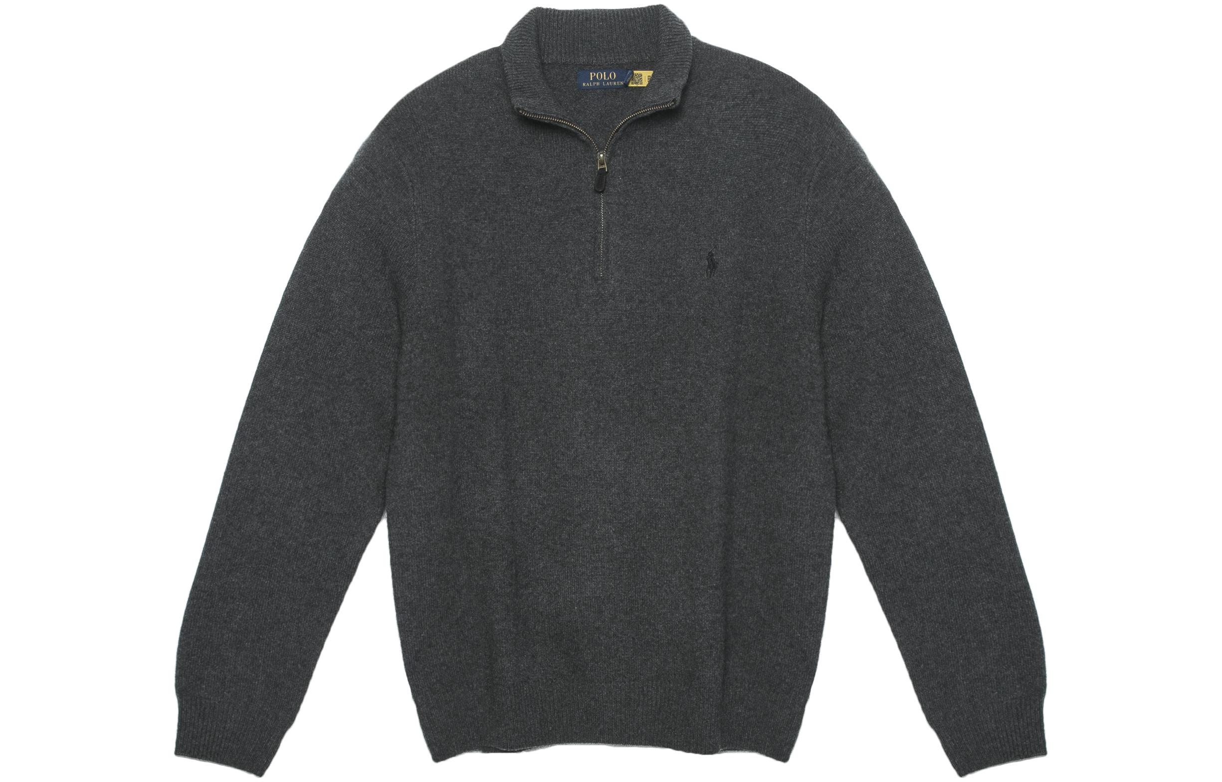 Polo Ralph Lauren SS23 Half-Zip Sweater Grey with Logo Embroidery for Men. 710777743-008 圖 2
