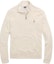Buy 폴로 랄프 로렌 SS23 로고 자수 남성용 하프집 스웨터 화이트. 710777743-003