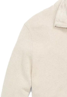 폴로 랄프 로렌 SS23 로고 자수 남성용 하프집 스웨터 화이트. 710777743-003 Details for 폴로 랄프 로렌 SS23 로고 자수 남성용 하프집 스웨터 화이트. 710777743-003