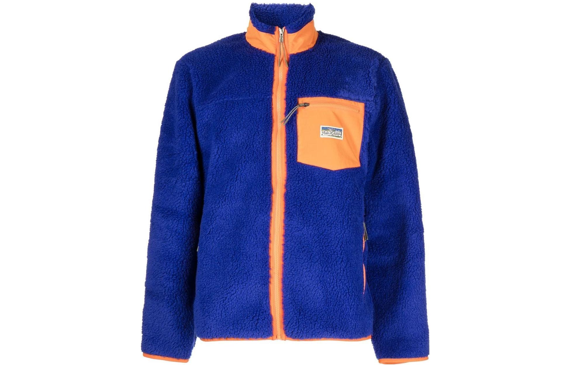 Polo Ralph Lauren SS23 High Neck Zip Fleece Jacket Blue 710890933-002