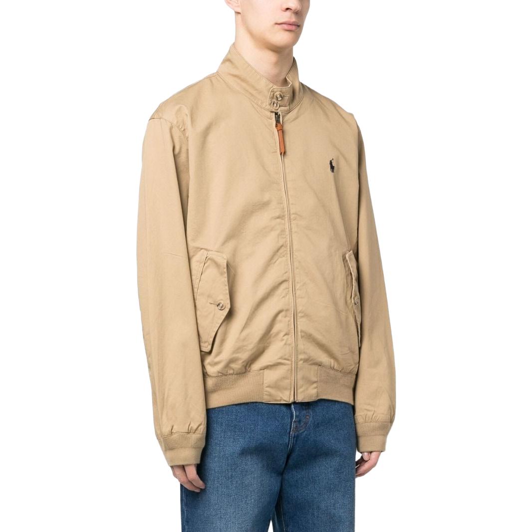 Polo Ralph Lauren SS23 Khaki Embroidered Logo Zip-Up Harrington Jacket 710911790-002 圖 5