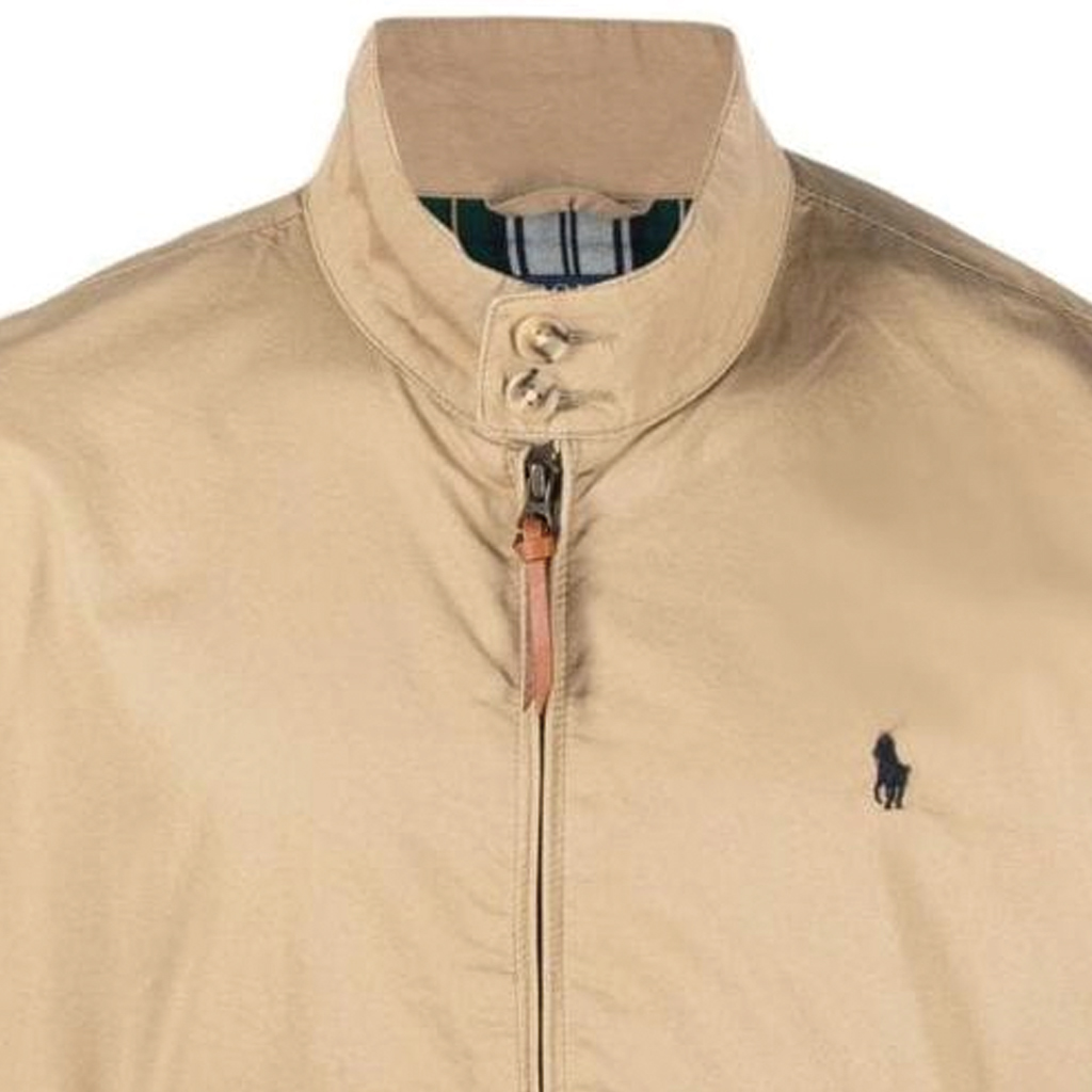 Polo Ralph Lauren SS23 Khaki Embroidered Logo Zip-Up Harrington Jacket 710911790-002 圖 6