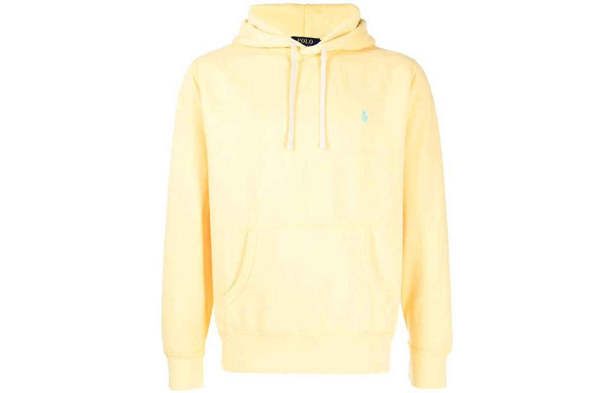 Polo Ralph Lauren SS23 Logo Embroidered Drawstring Hoodie Men’s Yellow. 710766778-049 圖 2